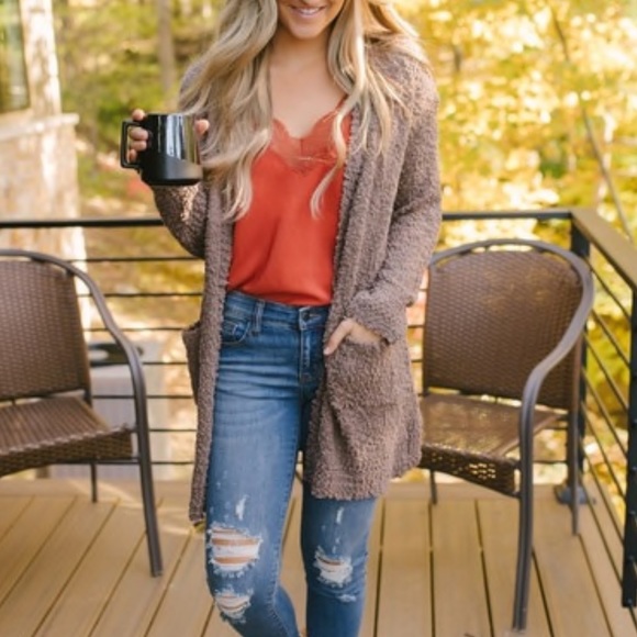 SALE❣️Coffee Oversized Soft Cardigan - Picture 2 of 8